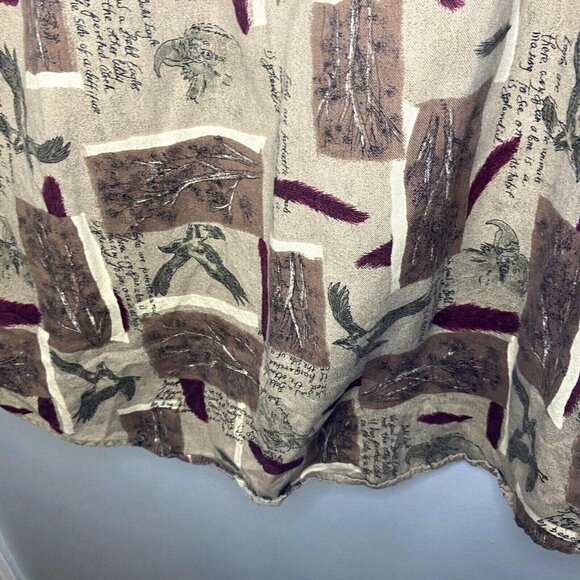 WOOLRICH Original Outdoor Button Down Shirt Mens Size XL Sage Birds Trees Cotton - Picture 10 of 10